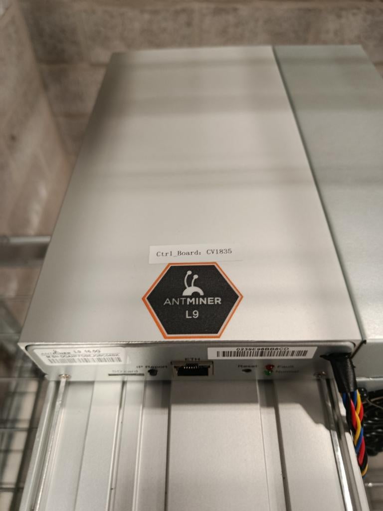 Antminer L9 16.5GH Scrypt Miner - ZGAN, 4 maanden oud, Computers en Software, Overige Computers en Software, Ophalen of Verzenden