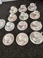 Royal Albert Maand kommen met gebaks bordjes  Set met Rek, Ophalen