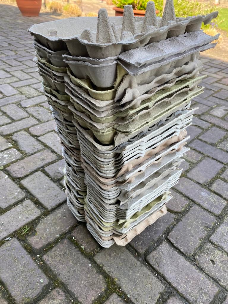 50 eierdoosjes van 10 stuks, Dieren en Toebehoren, Pluimvee | Toebehoren, Ophalen of Verzenden, Zo goed als nieuw, Overige typen