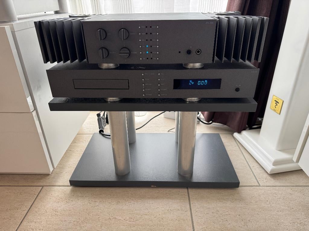 Duson PA 100 Klasse A Versterker met Duson CD 75 CD speler., Gebruikt, 60 tot 120 watt, Stereo, Ophalen