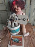 Antieke Papier-mache pop v ca 56 cm, Ophalen of Verzenden