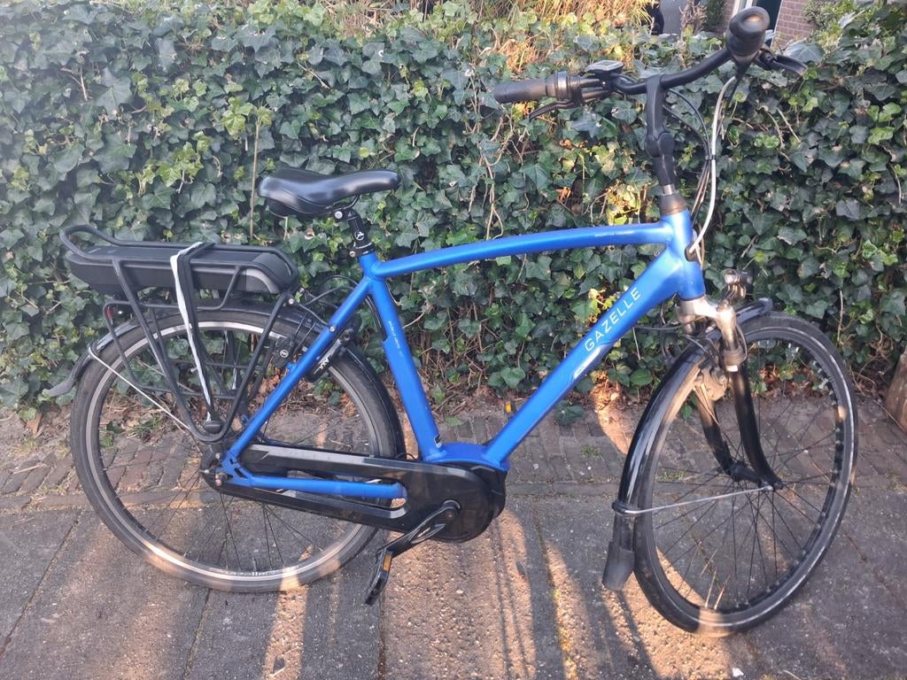 Herenfiets Gazelle Vento C7 met Bosch middenmotor., Ophalen, Minder dan 10 versnellingen, Gebruikt, 57 tot 61 cm