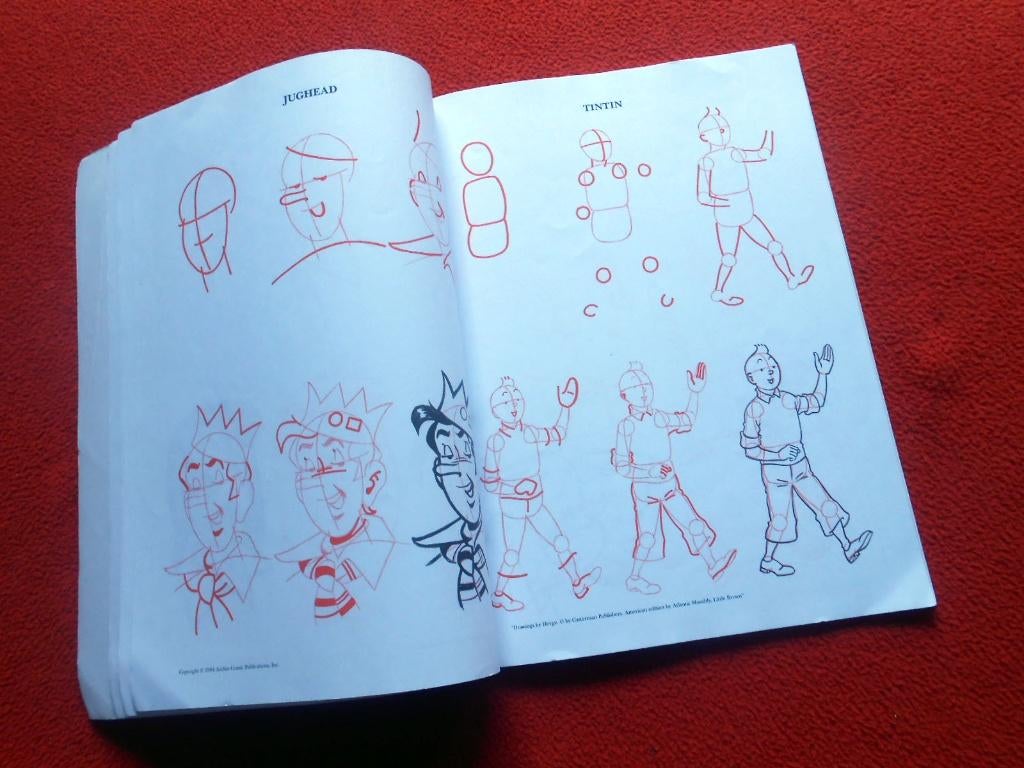 Lee Ames: Draw 50 Famous Cartoons (oa. Kuifje), Boeken, Eén stripboek, Ophalen of Verzenden, Gelezen