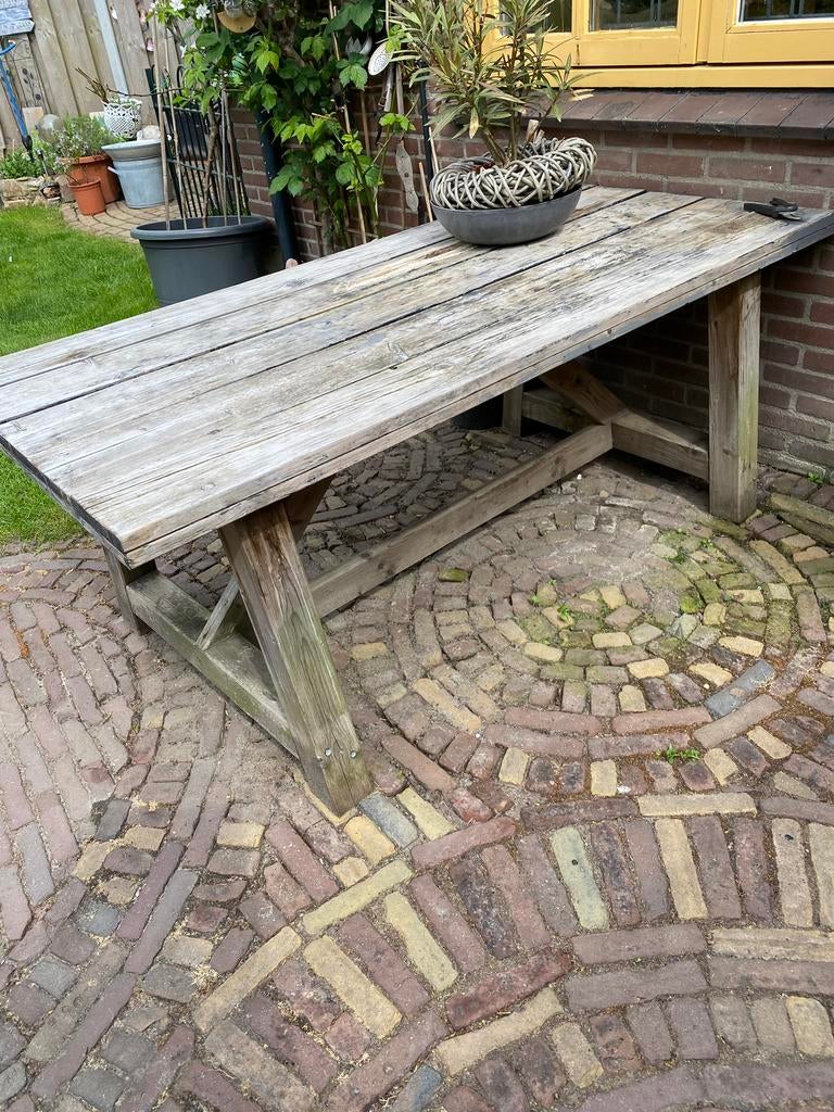 Gratis tuintafel (intratuin), Tuin en Terras, Tuintafels, Ophalen of Verzenden, Gebruikt, Rechthoekig, Hout