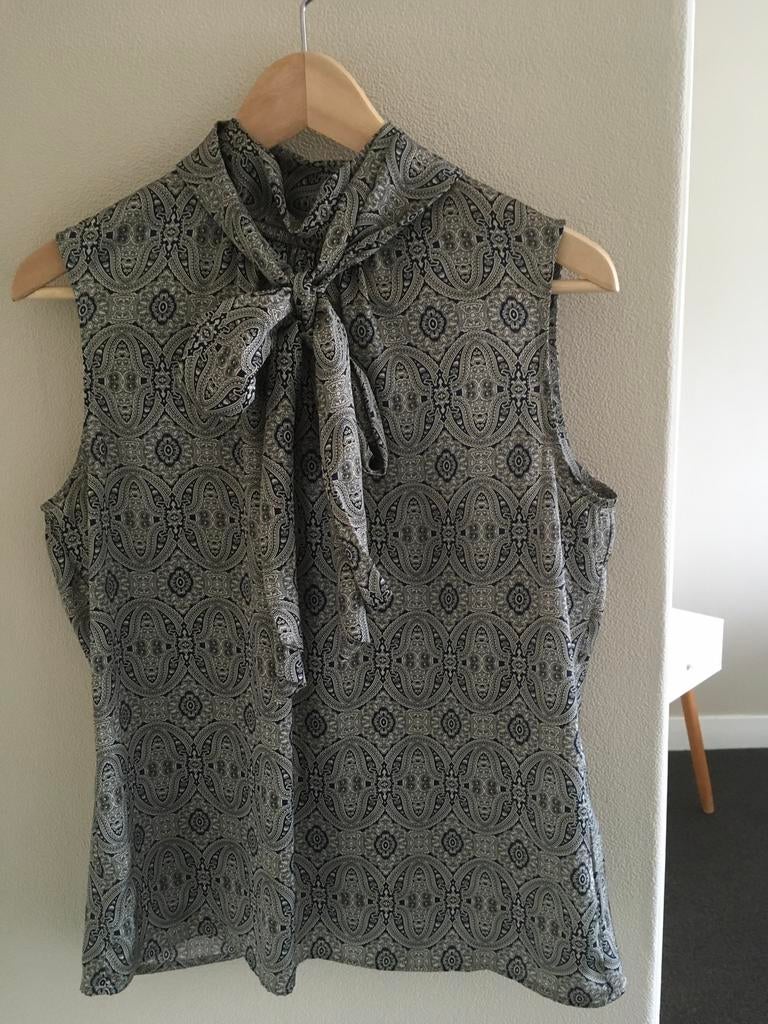 Purdey zijden damesbloesje maat M z.g.a.n, Ophalen of Verzenden, Zo goed als nieuw, Blauw