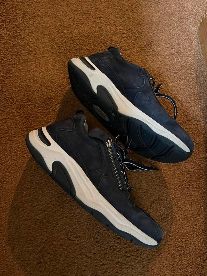 Gabor Rollingsoft sneakers, maat 38,5, Kleding | Dames, Schoenen, Zo goed als nieuw, Sneakers of Gympen, Blauw, Ophalen of Verzenden