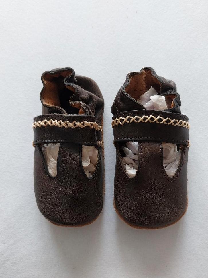 Oxxy donkerbruin leren baby meisjes schoentjes maat 19 NIEUW, Kinderen en Baby's, Babykleding | Schoentjes en Sokjes, Nieuw, Meisje