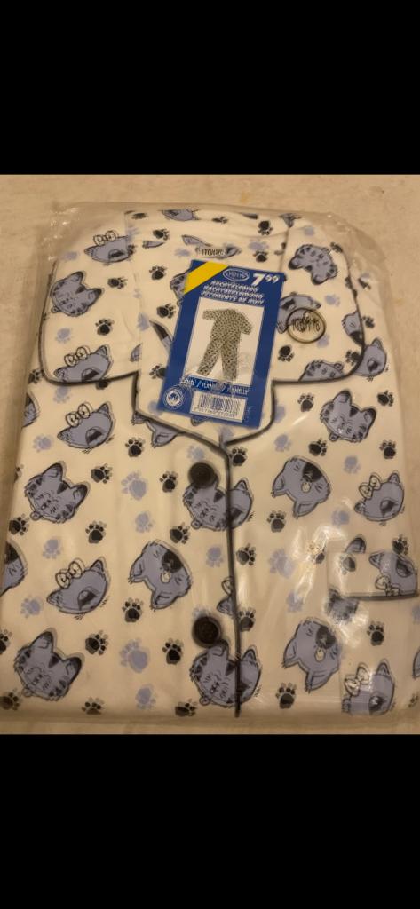 Pyjama 2-delig blauw/wit maat 170/176: Nieuw, Ophalen of Verzenden, Nieuw, Meisje, Nacht- of Onderkleding