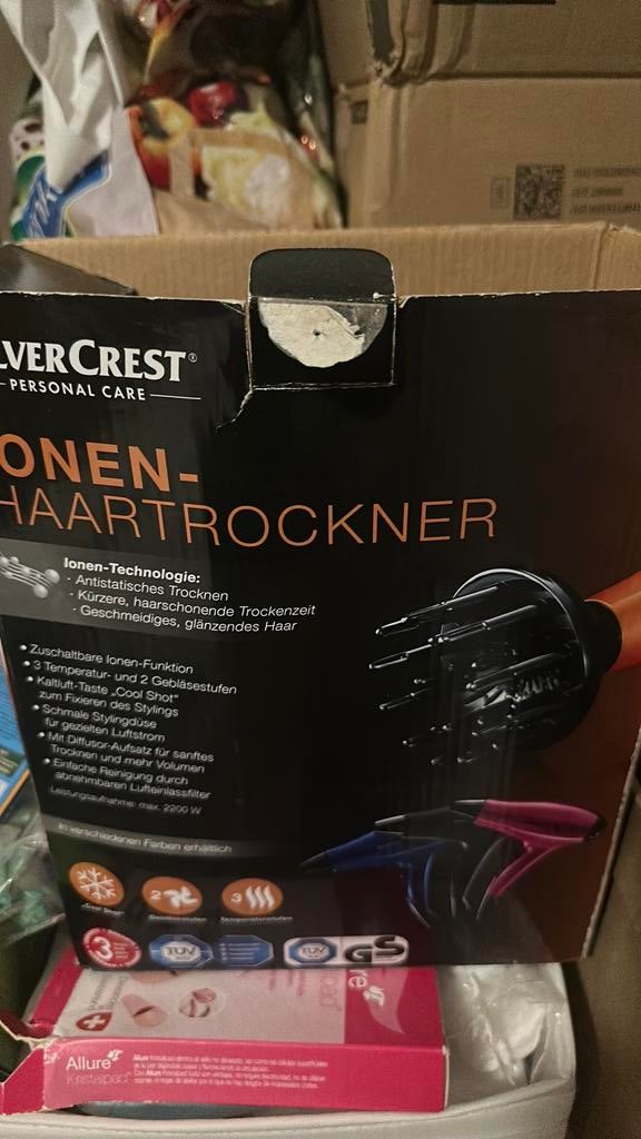 Silvercrest ionen haardroger, Ophalen of Verzenden, Zo goed als nieuw, Föhn of Haardroger