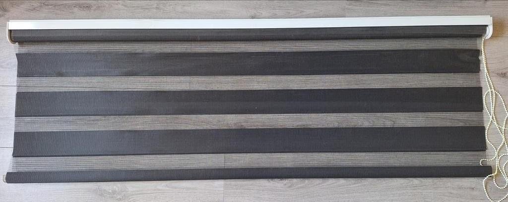 Rolgordijn zwart 150 cm breed, Ophalen, Zwart, 150 tot 200 cm