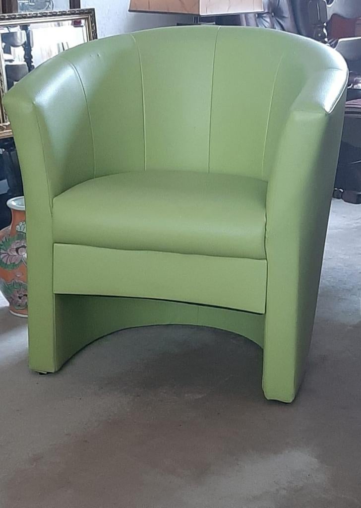 Groene stoel in zeer goede staat, Ophalen, Overige kleuren, Zo goed als nieuw, Eén