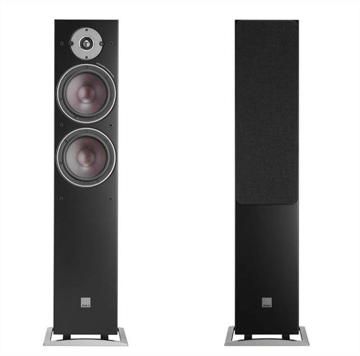 EP:Apollo Dali oberon 7 Zwart DEMO SET, Audio, Tv en Foto, Luidsprekers, Zo goed als nieuw, Front, Rear of Stereo speakers, 120 watt of meer