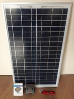 25 watt zonnepaneel met laadregelaar en aansluit kabel, Watersport en Boten, Ophalen, Zo goed als nieuw, Motor en Techniek