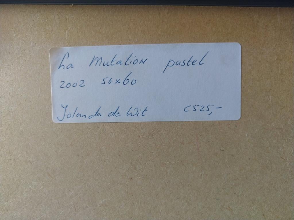 Jolanda de Wit 2 x pastelkrijt tekening erotiek naakt, Ophalen