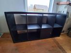Ikea Kallax kast - 8 vaks 77 x147 cm Zwart bruin - 8 vakken, Ophalen, Overige materialen, Minder dan 150 cm, Minder dan 100 cm