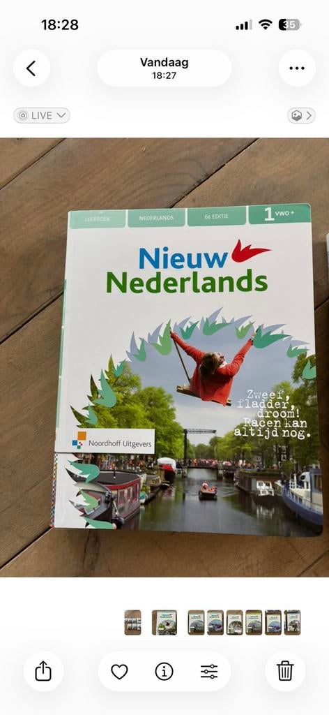 Nieuw Nederlands 6e ed vwo 1 leerboek t/6 plus Havo/Vwp, Ophalen, Zo goed als nieuw, Overige niveaus, Nederlands
