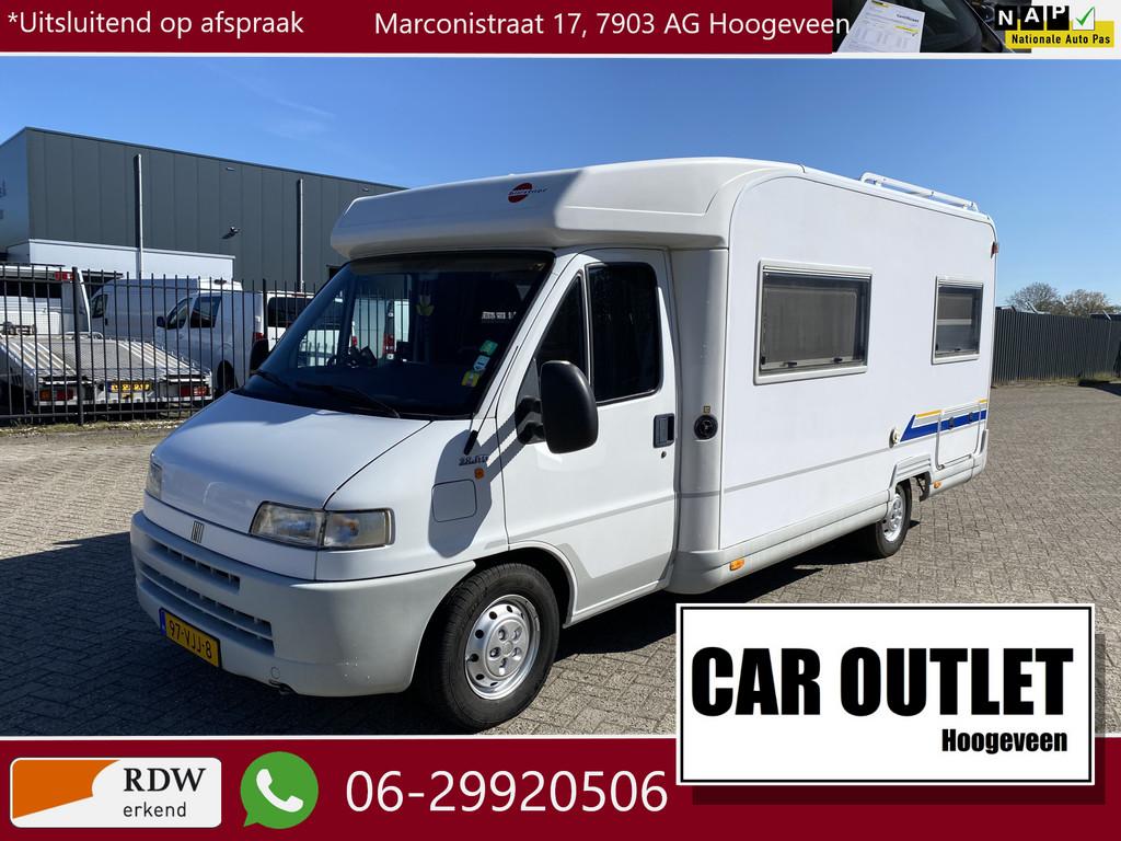 Fiat Burstner T604 2.8L 115Dkm, Ruime Camper met Toilet, Dou, Caravans en Kamperen, Campers, Marconistraat 15-17
7903AG  HOOGEVEEN, NL
