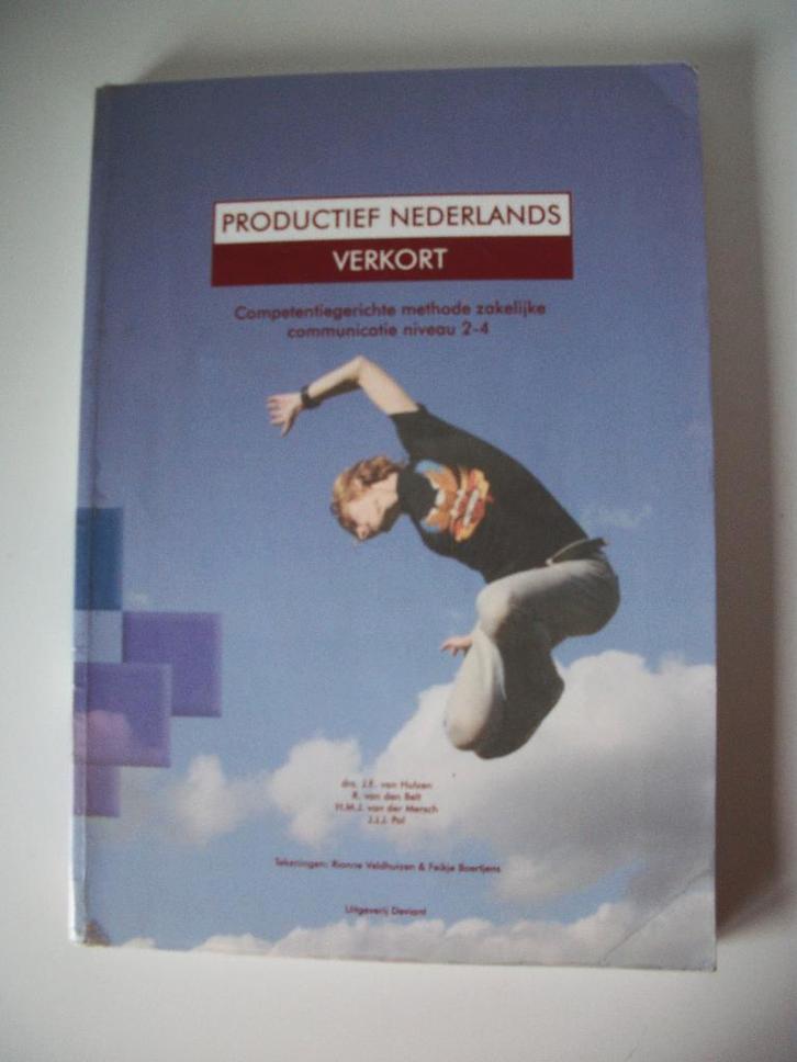 Productief Nederlands Verkort - van Hulzen - v dn Belt zgan, Boeken, Studieboeken en Cursussen, Zo goed als nieuw, HBO, Alpha