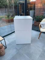 2 witte Platsa kasten (Ikea) met los bovenblad, Ophalen, Met deur(en), Zo goed als nieuw, Minder dan 150 cm