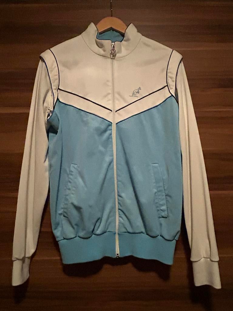 Oldschool Australian jasje met ronde hanger, Ophalen of Verzenden, Zo goed als nieuw, Maat 52/54 (L), Wit