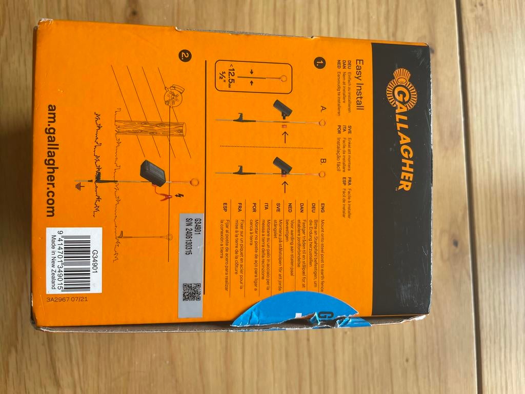 Gallargher klok, Ophalen, Nieuw