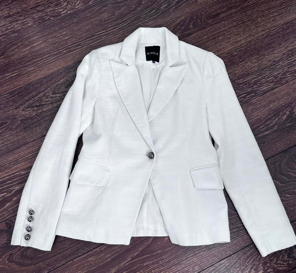Nikkie blazer maat 38, Kleding | Dames, Maat 38/40 (M), Wit, Ophalen of Verzenden, Jasje