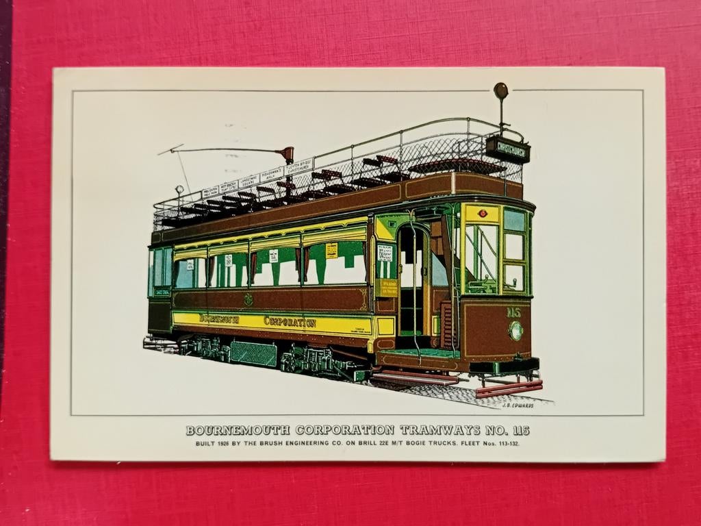 Ansichtkaart Tram, Ophalen of Verzenden, Zo goed als nieuw, Tram, Kaart of Prent