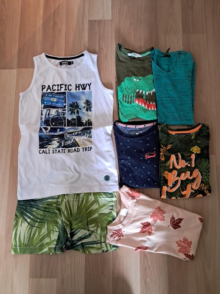 Set van 7x zomerkleding maat 134-140, Kinderen en Baby's, Kinderkleding | Maat 134, Gebruikt, Jongen of Meisje, Ophalen of Verzenden