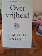 Over Vrijheid - Timothy Snyder (Must-read volgens Piketty), Ophalen of Verzenden