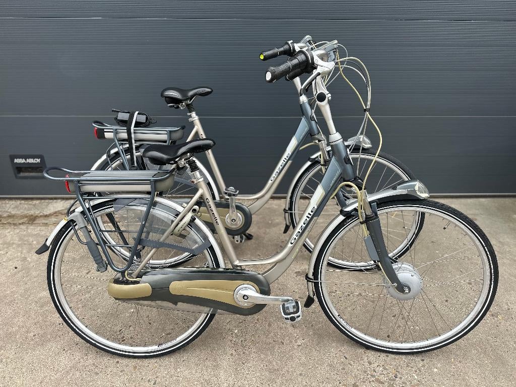 set in nieuw staat gazelle's met geteste accu,s inc lader, Ophalen, Zo goed als nieuw, 51 tot 55 cm, 50 km per accu of meer