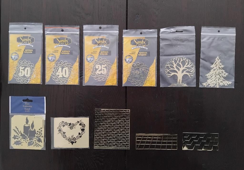 SJABLONEN  -Voor zandschilderen-, Ophalen of Verzenden, Gebruikt, Overige thema's, Overige typen