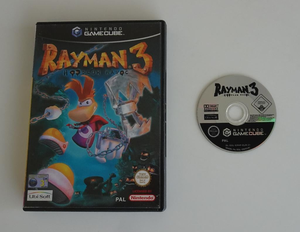 Rayman 3: Hoodlum Havoc voor Nintendo GameCube, Ophalen, Overige genres, 1 speler, Zo goed als nieuw
