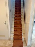 Traploper 14 treden met originele bevestiging en ondertapijt, Huis en Inrichting, Ophalen, Gebruikt, Rechthoekig, 200 cm of meer