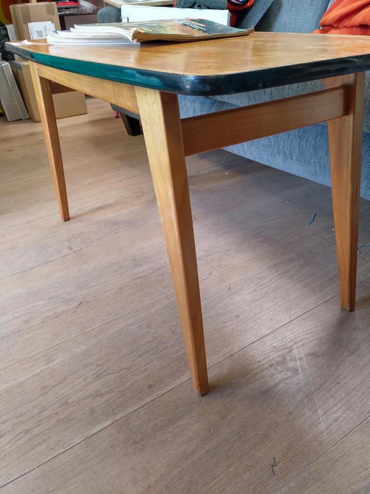 Vintage salontafel, Huis en Inrichting, Tafels | Salontafels, Gebruikt, Minder dan 50 cm, 50 tot 100 cm, 50 tot 100 cm, Rechthoekig