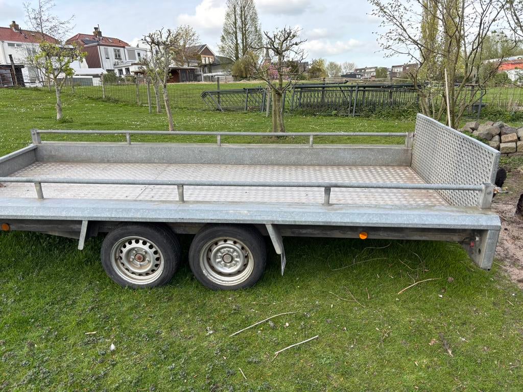 Weijer kiep aanhanger graafmachine transporter, Auto diversen, Aanhangers en Bagagewagens, Ophalen, Zo goed als nieuw