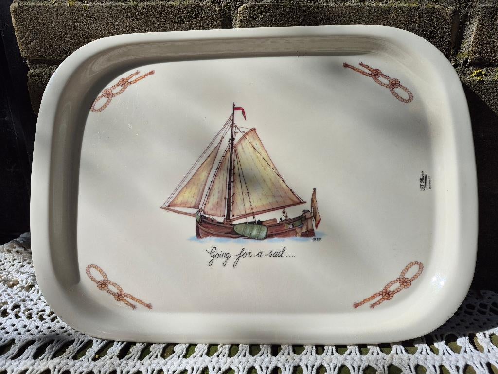 Jet dienblad, Ophalen of Verzenden, Zo goed als nieuw, Rechthoekig, Kunststof