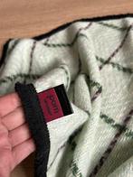 POM Amsterdam sjaal mintgroen met zwart zgan, Ophalen of Verzenden, Zo goed als nieuw, Maat 46/48 (XL) of groter, Sjaal
