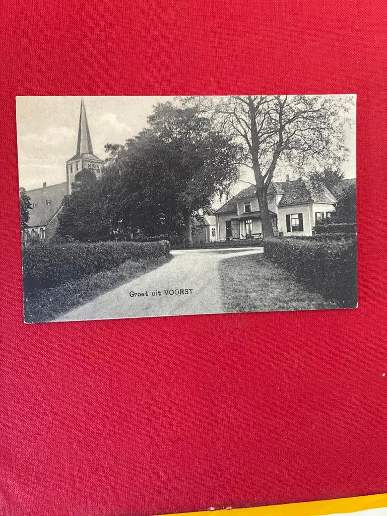 Oude ansichtkaart Groet uit Voorst (Gelderland), Verzamelen, Ansichtkaarten | Nederland, Ophalen of Verzenden, 1920 tot 1940, Gelopen