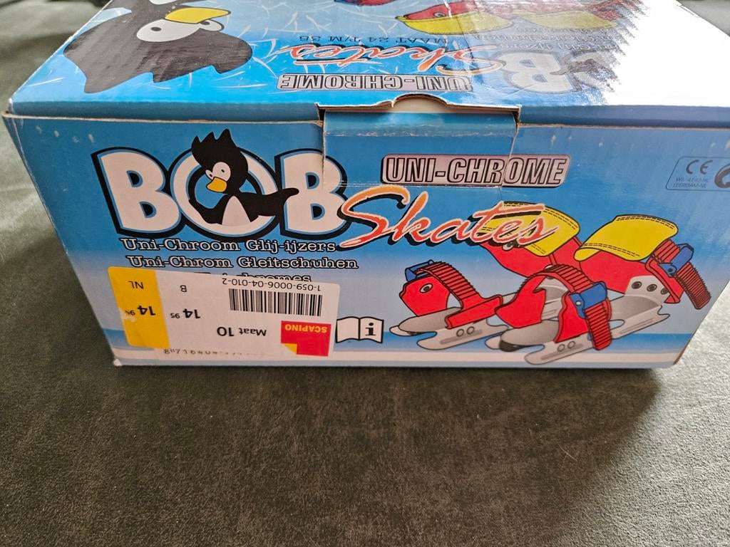 Bob skates Uni-Chrome glij-ijzers maat 24 t/m 34, Sport en Fitness, Schaatsen, Overige typen, Ophalen of Verzenden, Zo goed als nieuw