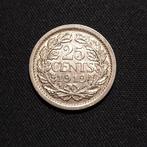 25 cent 1919, Verzenden, Zilver, 25 cent, Koningin Wilhelmina