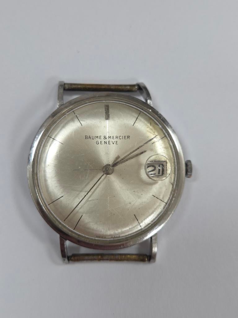 Vintage Baume & Mercier Geneve Horloge - Klassiek & Strak, Overige merken, Gebruikt, Staal, Polshorloge