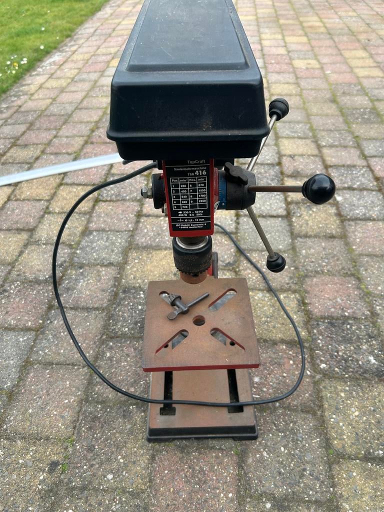TopCraft Kolomboormachine TSB 416 - Krachtig en Betrouwbaar, Doe-het-zelf en Verbouw, Gereedschap | Boormachines, Ophalen, Gebruikt