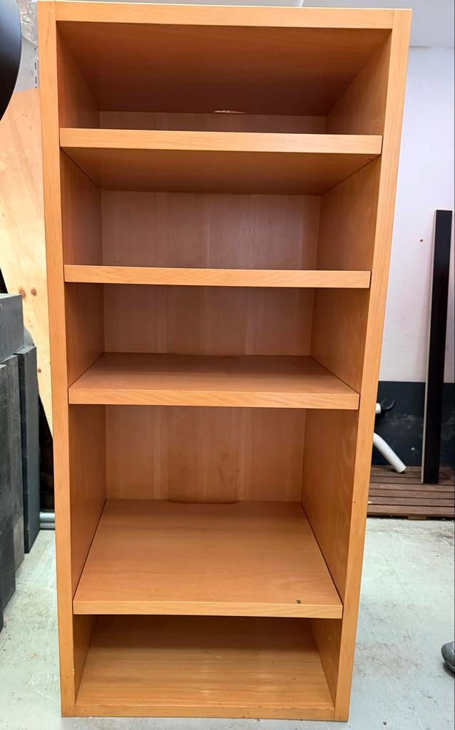 Houten stereomeubel met planken, Huis en Inrichting, Ophalen, Gebruikt