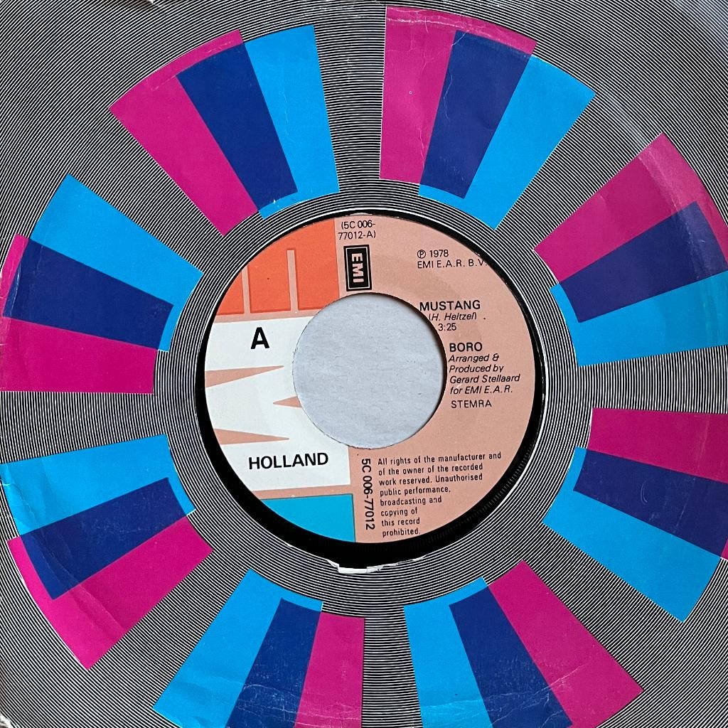 Boro - Mustang, Gebruikt, 7 inch, Single, Ophalen of Verzenden