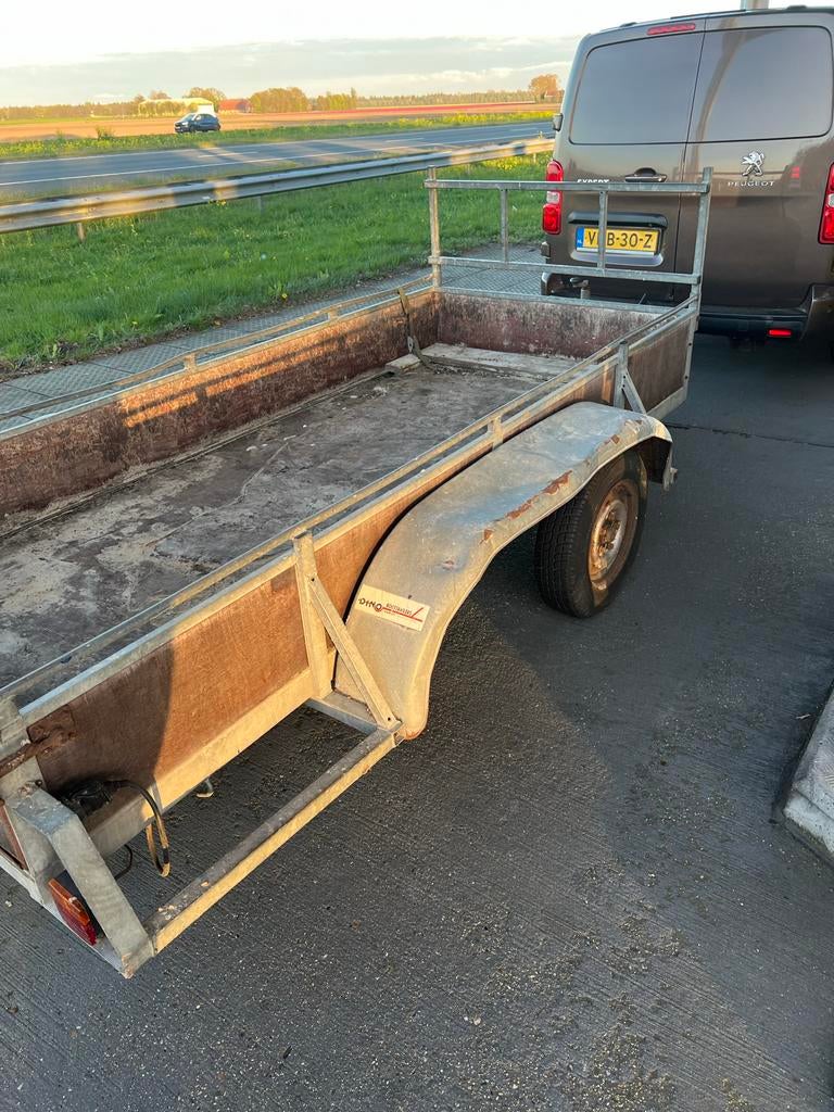 Aanhangwagen tandemasser met kenteken, Ophalen of Verzenden, Gebruikt