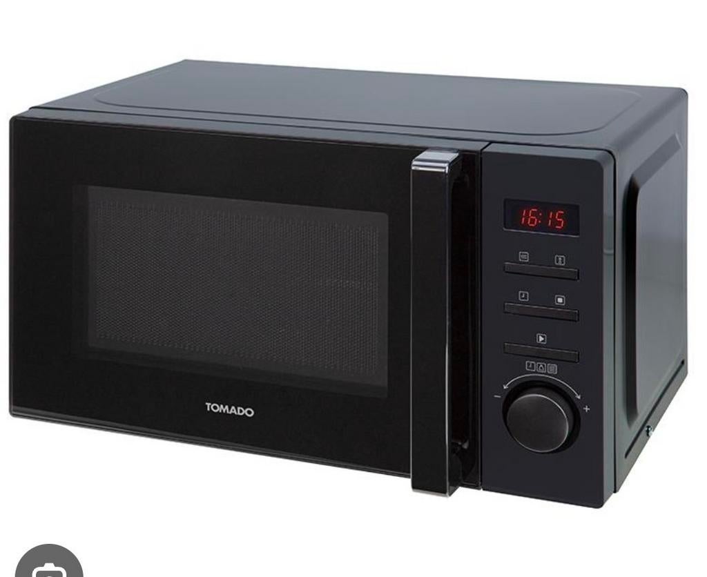 Tomado Magnetron Zwart - Zo goed als nieuw, Ophalen of Verzenden, Draaiplateau, Magnetron, Zo goed als nieuw