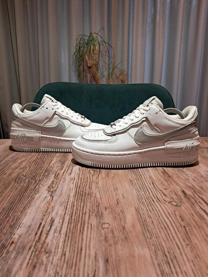 Nike Air Force 1 Shadow 'Platinum Silver' Size 38, Kleding | Dames, Schoenen, Gedragen, Sneakers of Gympen, Wit, Ophalen of Verzenden