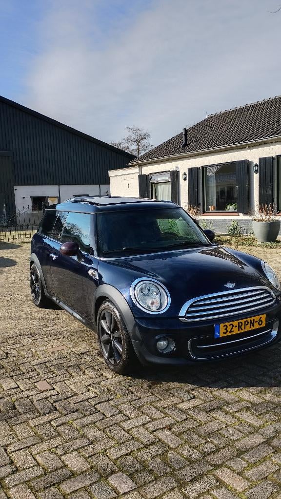 Mini Clubman 1.6 Cooper 2011 Blauw J HAMPTON uitvoering, Auto's, Voorwielaandrijving, 4 cilinders, Stationwagon, Handgeschakeld