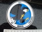 sticker squadron 311 ut aquila praedans logo embleem leger, Verzenden, Zo goed als nieuw, Bedrijf of Vereniging