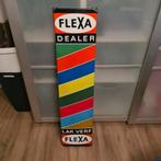 Emaille bord reclamebord flexa dealer lak verf emaille, Verzamelen, Merken en Reclamevoorwerpen, Ophalen of Verzenden, Gebruikt